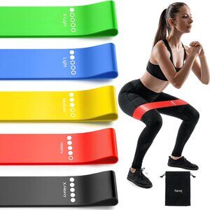 Resistance Bands for Working Out 5-Pack Elastic Exercise Bands Strength Train